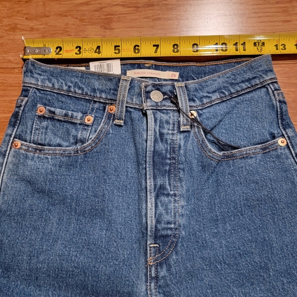 Levi's Premium RIBCAGE STRAIGHT ANKLE WOMEN'S JEANS Size 25 - Picture 8 of 11